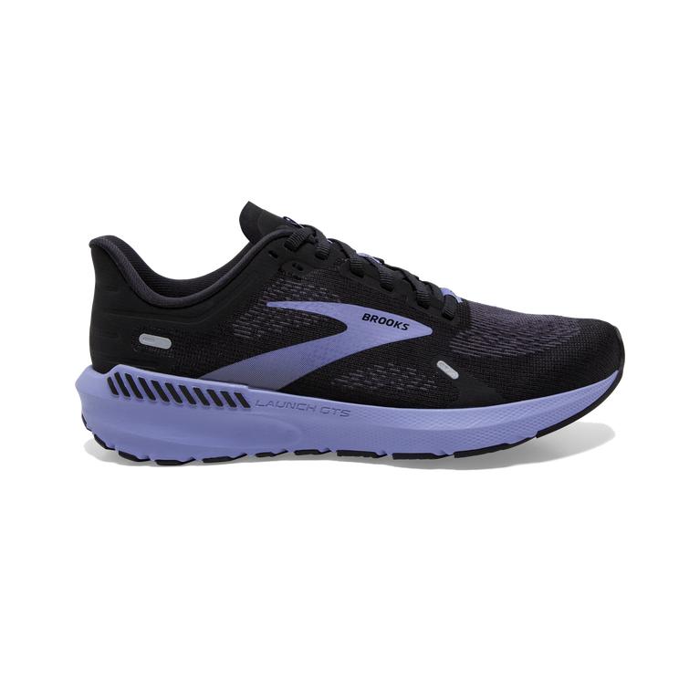 Brooks Launch GTS 9 Lightweight-Supportive Road Running Shoes - Women's - Black/Ebony/grey Charcoal/